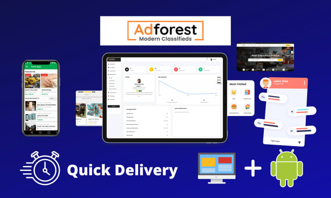 Gig Preview - Create wordpress classified ads website and android app with adforest