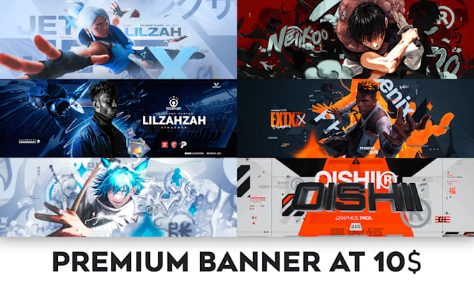 Gig Preview - Make the best gaming banner and profile pic for any platform