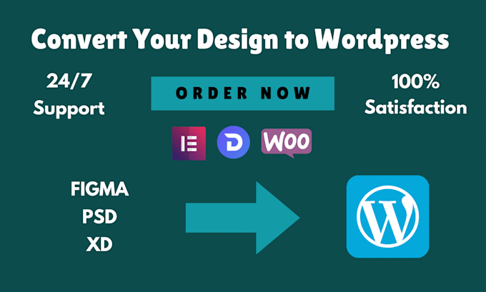 Gig Preview - Convert your figma to wordpress, html to wordpress website or PSD to wordpress