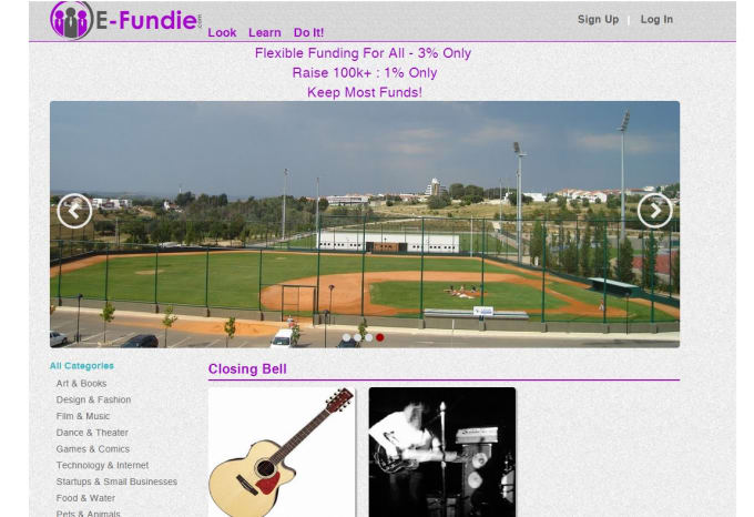 Gig Preview - Homepage Your Crowdfunding Project On Efundie