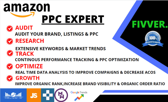 Gig Preview - Do ppc optimization ppc expert amazon compaign ppc fba amazon advertising