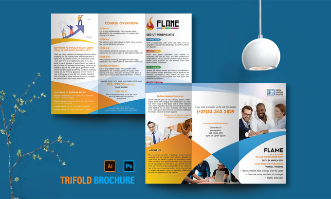 Gig Preview - Design a professional trifold brochure within 24 hours