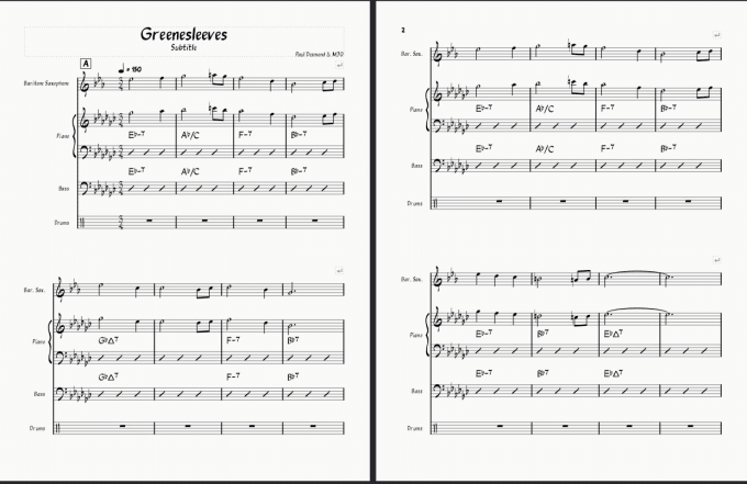 Gig Preview - Professionally transcribe songs create sheet music