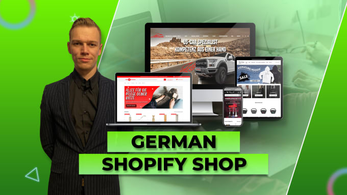 Gig Preview - Create a converting german shopify shop website