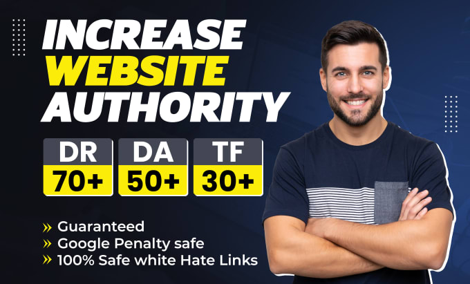 Bestseller - increase domain rating ahrefs DR 70 domain authority moz da tf with SEO backlink