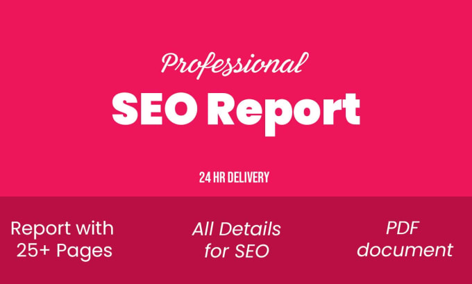 Gig Preview - Provide a complete SEO report for your website