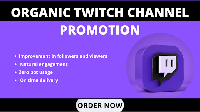 Gig Preview - Promote your twitch channel organically to bring live viewers to your stream