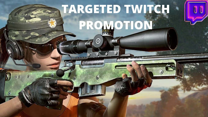 Gig Preview - Virally promote twitch channel to gain real twitch traffic live viewers