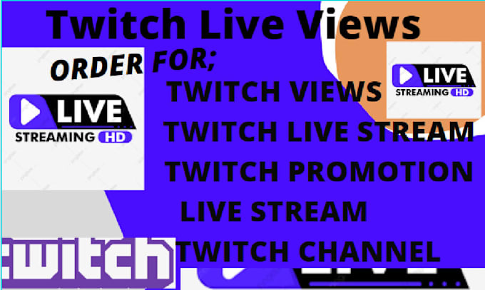 Gig Preview - Provide twitch channel promotion, twitch affiliate ,twitch live stream