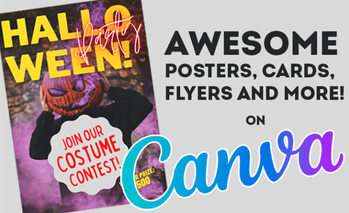 Gig Preview - Create awesome canva posters, flyers and cards