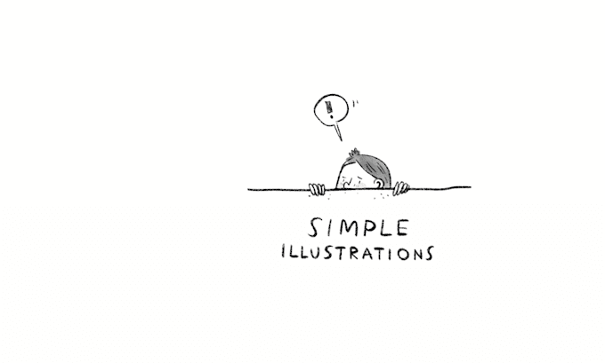 Gig Preview - Draw simple illustration for your blog, website, article