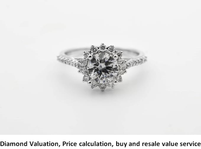 Gig Preview - Do diamond valuation price calculation buy or resale value