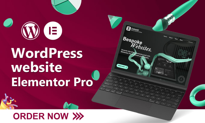 Gig Preview - Design a wordpress website with elementor pro