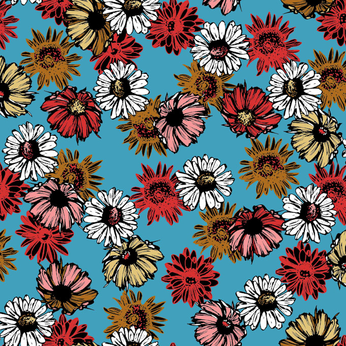 Gig Preview - Small flower pattern textile