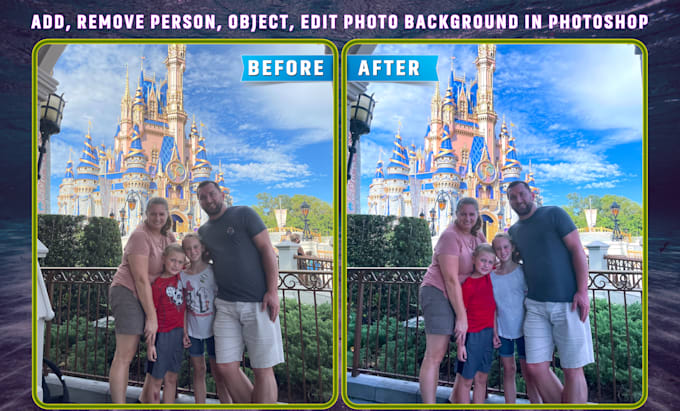 Gig Preview - Remove people from a photo and add or remove objects from a photo