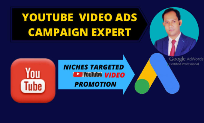 Gig Preview - Do organic youtube video promotion via google ads yt channel create SEO expert