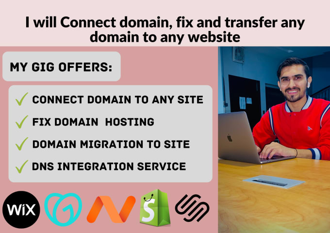 Gig Preview - Connect domain, fix and transfer any domain to any website