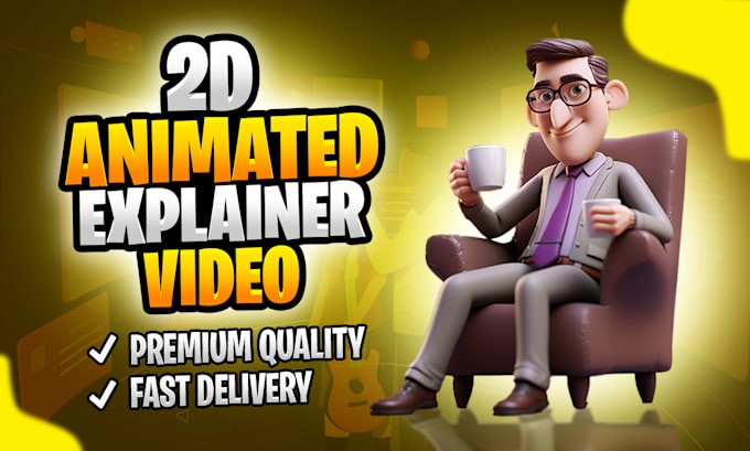 Bestseller - create a cartoon 2d animated explainer video or whiteboard animation