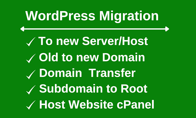 Gig Preview - Move, transfer or migrate wordpress websites new host or domain