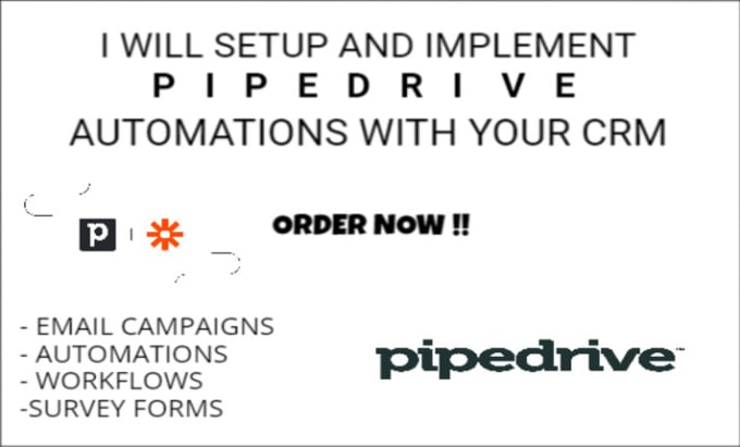 Gig Preview - Setup, integrate and automate your pipedrive CRM