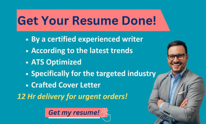 Gig Preview - Top notch professional resume writing service, ats resume, cover letter