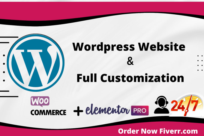 Gig Preview - Do your responsive wordpress website using elementor pro