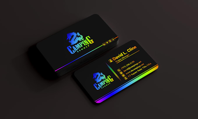 Gig Preview - Do luxury business card and minimalist logo design