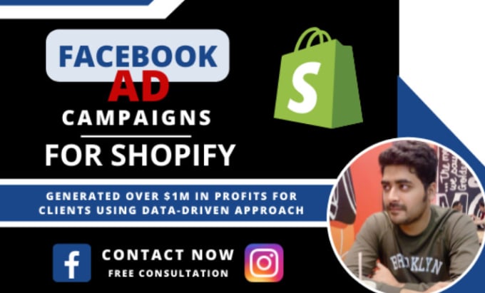 Gig Preview - Run shopify facebook ads, fb marketing and instagram ads campaign manager