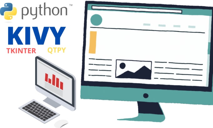 Gig Preview - Develop your desktop application in python using kivy, qtpy, tkinter