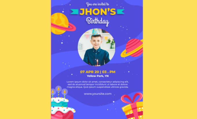 Gig Preview - Create classy birthday invitation flyers using canva