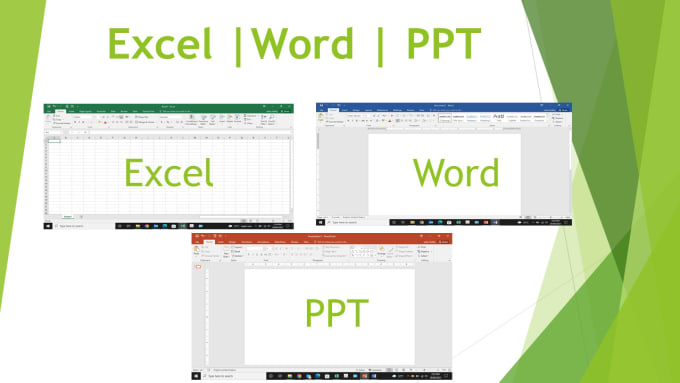 Gig Preview - Do typing, formatting, analysis on excel, word, PPT