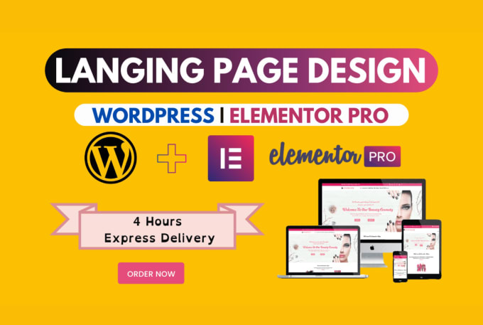 Gig Preview - Create a wordpress landing page using elementor pro within 4 hours