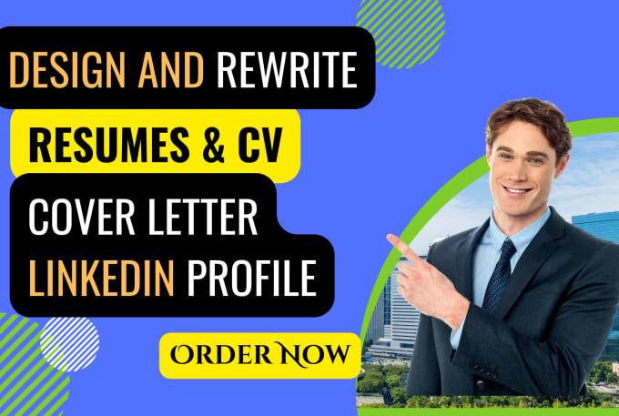 Gig Preview - Design and rewrite modern ats optimized resume or cv, cover letter and linkedin