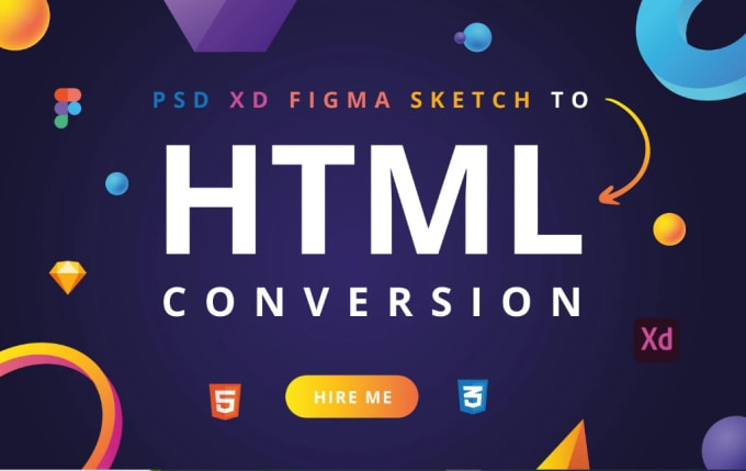 Gig Preview - Convert psd to html, xd to html, figma to html CSS