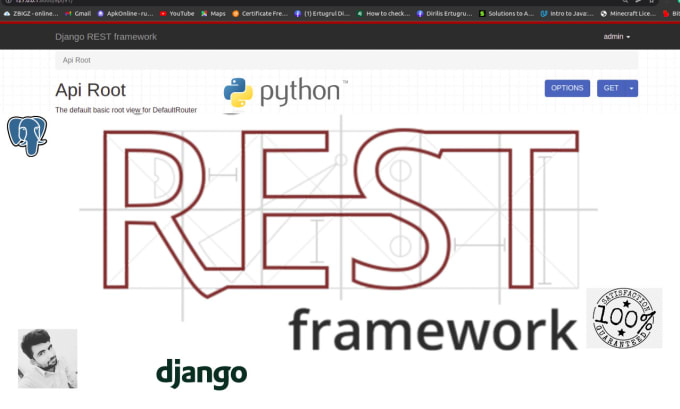 Gig Preview - Create python django rest web API