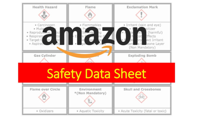 Gig Preview - Prepare safety data sheet sds for amazon hazmat flagged products approval