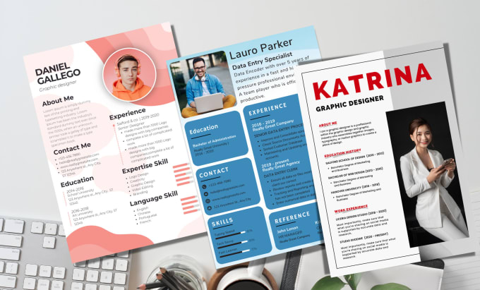 Gig Preview - Do professional modern resume design cv template or cover letter