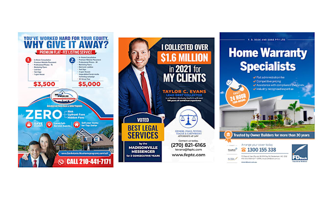 Gig Preview - Design creative business flyers and real estate flyer