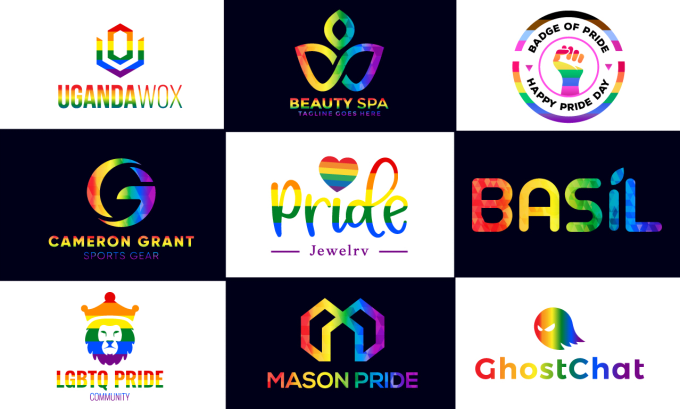 Gig Preview - Create or redesign modern pride month and rainbow lgbtq or feminine logo