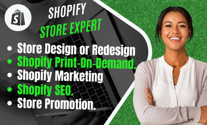 Bestseller - shopify print on demand store redesign shopify website printful shopify design