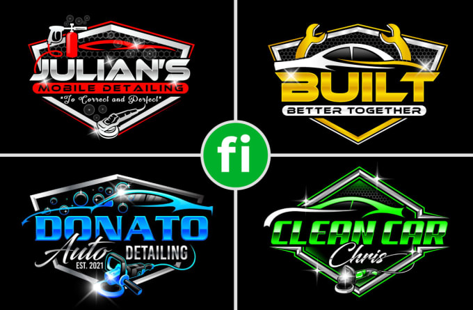 Gig Preview - Design repair auto detailing automotive and car wash logo