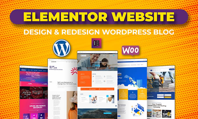 Gig Preview - Design or redesign business elementor wordpress website