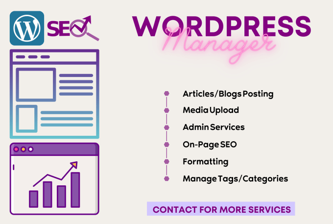 Gig Preview - Be you wordpress website manager