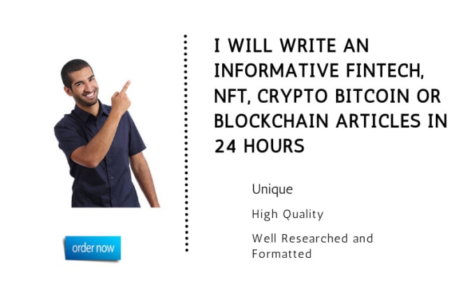 Bestseller - write fintech, crypto bitcoin or blockchain articles in 24 hours