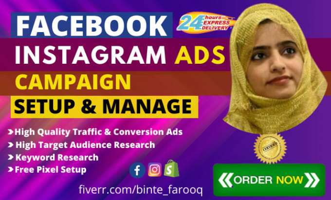 Gig Preview - Do facebook ads campaign marketing, fb advertising, instagram ads