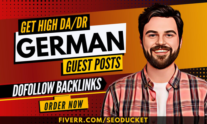 Gig Preview - Provide white hat seo service with high quality dofollow german backlinks