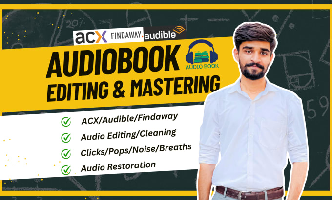 Bestseller - edit, clean, fix and master audio audiobooks for acx audible