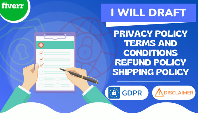 Gig Preview - Write unique terms and conditions, privacy policy for your website or store