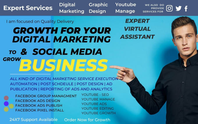 Bestseller - be best virtual assistant for social media management, digital marketing agency