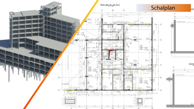 Gig Preview - Help you do schalplan or formwork drawings